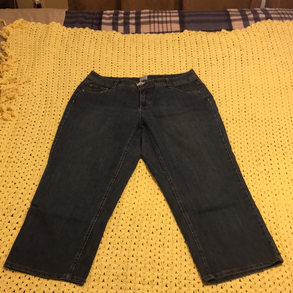 Blue Jean Crop Pants